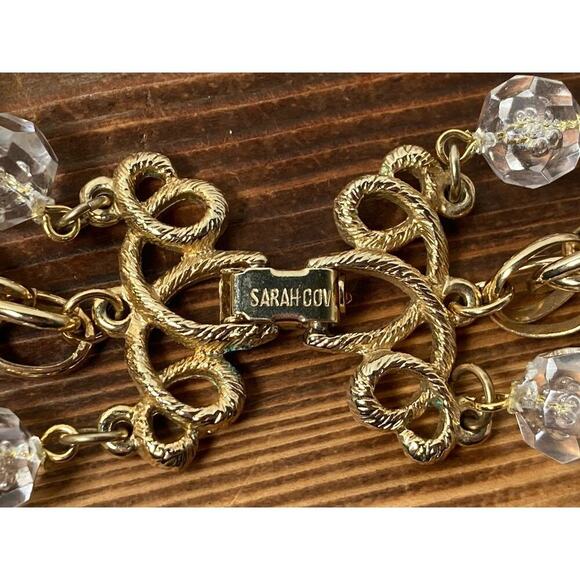 Vintage 1976 SARAH COVENTRY Golden Ice 3 Strand Necklace Lucite Bubble Beads - Picture 10 of 13
